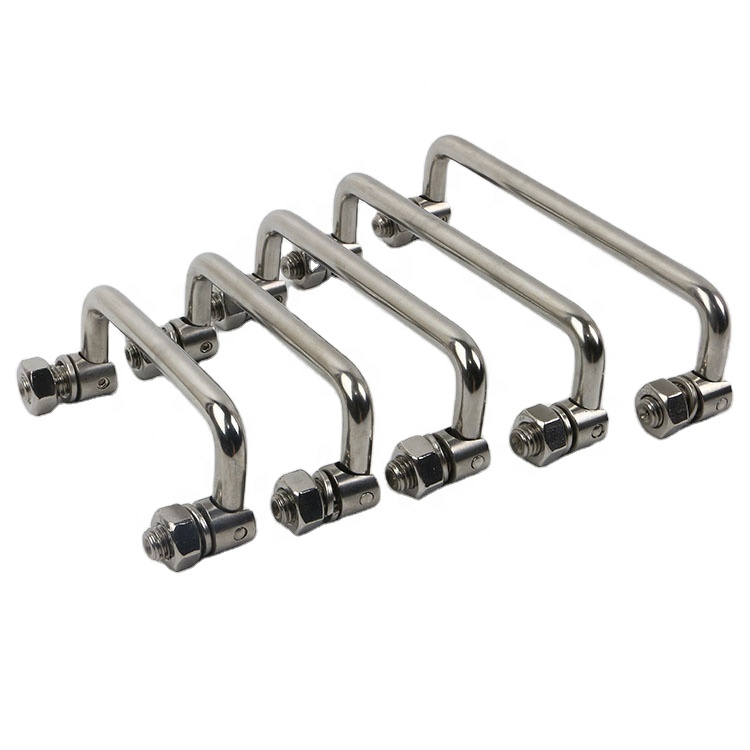 Folding Handle for Industry Stainless Steel Pull Handle Metal Furniture U Shape Cabinet Folding Handle
