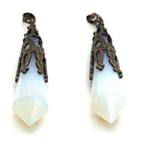 Pendentif pendule naturel à 7 chakras Améthyste Cristal de quartz rose 12 facettes Thérapie Guérison Radiesthésie Divination Pendule - Product Image 6