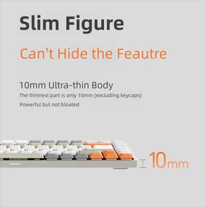 คีย์บอร์<span class=keywords><strong>ด</strong></span>กลไกขนาดเล็กแบบบางเฉียบรูปแบบ75% ใหม่คีย์บอร์<span class=keywords><strong>ด</strong></span>แบบกลไกกล่องอลูมิเนียมกล่อง<span class=keywords><strong>แบ</strong></span><span class=keywords><strong>ต</strong></span>เตอรี่ขนาด4000mAh - Product Image 5