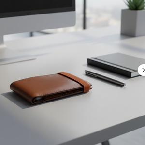 Genuine Leather Open Vintage Short RFID Customized Stone Pattern Anti Theft Business ID <b>Wallet</b> Nylon Portable Credit Card <b>Holder</b> - Product Image 5