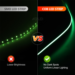 Ultra étroit 3mm 528 puces Ultra mince Cob Led bande lumineuse 12v Led bande ruban lampe 12v Led Fob Cob Flexible CRI90 Dimmable - Product Image 4