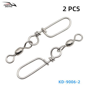 KEEP DIVING KD 9006 2 Deep Boat, connecteur marin japonais à mousqueton pivotant en acier inoxydable renforcé, changement rapide d'appât, pêche - Product Image 6