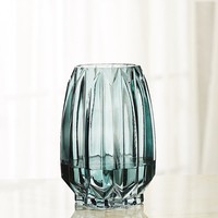 Vase en verre transparent de style nordique, centre de table minimaliste, vase à fleurs pour la décoration de la maison et de l'hôtel