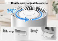 Humidificateur d'air intelligent personnalisé 10L grande capacité à ultrasons pour hôtel et maison, contrôle WIFI Tuya, brume froide et chaude, avec humidistat