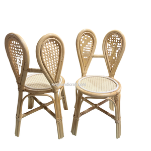 Silla Infantil de Mimbre Hecha a Mano Estilo Boho para Decoración de Fiestas de Cumpleaños, Muebles de Asiento Infantiles de Mimbre Natural Duradero - Product Image 4