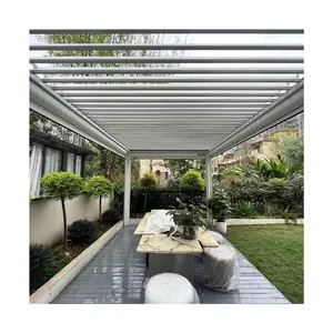 Garraf Nieuw Ontwerp Fabriek Prijs Leverancier Exterieur Terras Metalen Frame Pergola