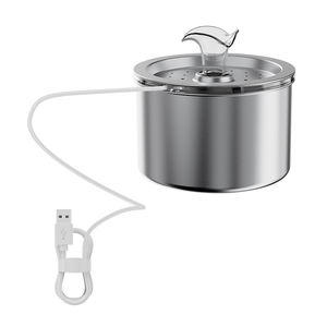 Sessiz 74oz/Drinking paslanmaz çelik kedi su çeşmesi kapalı evcil küçük hayvanlar köpekler kediler için su sebili içme - Product Image 2