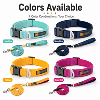 Collier pour chien réglable en nylon, rembourré en néoprène souple, anti-évasion, avec anneau en D en alliage robuste, pour chiens de taille moyenne à grande (XS-L), vente en gros OEM