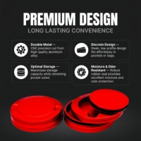 Boîte à snus en aluminium personnalisée avec logo gravé, faible MOQ, double compartiment, étui de rangement métallique pour snus