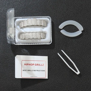 Bijoux de corps Hip-Hop en zirconium plaqué or à huit dents, style électrolytique, tendance, populaire pour Halloween, vente transfrontalière - Product Image 3