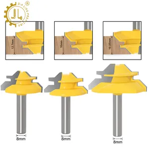 45 도 잠금 마이 터 라우터 비트 장부 커터 목공 도구 마이 터 잠금 조인트 커터 접착제 90 deg 코너 조인트