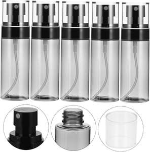 Flacons pulvérisateurs en plastique transparent noir de 60 ml pour cosmétiques, brume fine, pour les voyages - Product Image 5