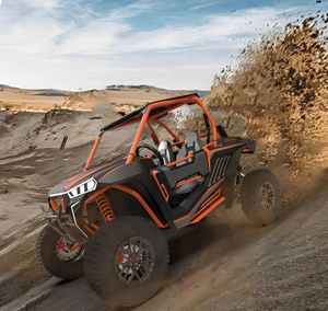 UTV compact 2 places à essence 4 temps, certification CE, vitesse 50-70 km/h, capacité de montée de 25 degrés pour routes non publiques - Product Image 1