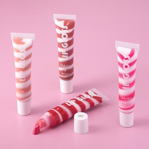 Gloss à lèvres crème minérale rouge personnalisé en gros, 18 ml, imperméable, OEM/ODM, tubes vides à marque privée - Product Image 4