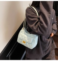 Sac bandoulière matelassé en PU de luxe léger, nouvelle mode, pour femme, idéal pour le travail et les sorties quotidiennes, polyvalent