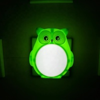 OEM GL-W004 Plug in cadeau dessin animé hibou lampe à LED led veilleuse de chevet pour les enfants chambre décoration nuit