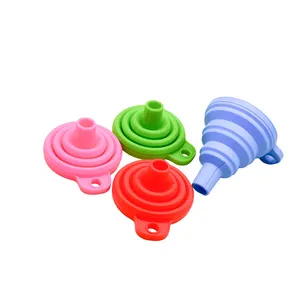 Silicone Collapsible Funnel Kitchen 20g Foldable Funnel For Water Bottle Liquid Transfer Food Grade