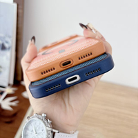 Étui personnalisable antichoc en similicuir magnétique avec texture Aramid pour iPhone 18 17 Pro Max, anneau métallique, 6 couleurs