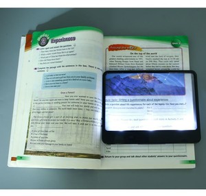 Tùy chỉnh New 3x Độ phóng đại vuông cầm tay đọc Kính lúp Led nhựa thắp sáng Magnifier cho tầm nhìn thấp - Product Image 2