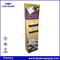 Carton présentoir de supermarché/teinture pour cheveux ondulé présentoir/carreaux de sol stand pour la teinture des cheveux
