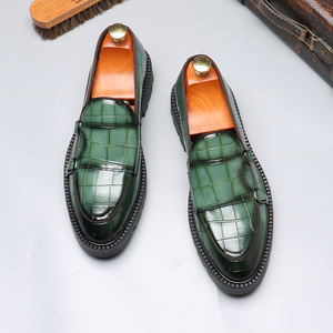 Chaussures Derby en cuir PU avec logo personnalisé, plateforme, bout large, chaussures Oxford en acier, chaussures habillées d'hiver - Product Image 3