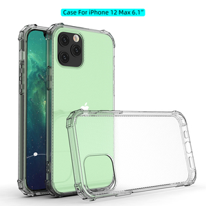 Funda protectora para teléfono móvil iPhone 12 Max, transparente, de gel suave, con protección TPU a prueba de golpes, 3D, anticaídas, 360 grados, cobertura total. - Product Image 1
