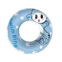 Usine prix de gros personnalisé/Stock plage fête anneau PVC piscine flotteur Tube anneau d'eau jouets beignet requin sirène anneau de bain