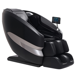 Fauteuil de massage Shiatsu HENGSHI de luxe en cuir noir à gravité zéro, 4 rouleaux, pression d'air ondulante, fonction musicale, corps entier - Product Image 1