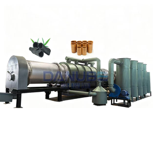 Heavy Duty Biomass Carbonization Furnace For Straw Sorghum Rice Husk Continuous <b>Drum</b> Carbonizer - Product Image 1