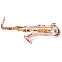 Saxophone ténor bB en laiton laqué or brillant HUAYUN pour orchestre, ensemble, groupe, directement de l'usine, spectacle théâtral