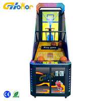 Nouvelle conception de machine d'arcade interactive à monnayeur en métal pour centre de divertissement, jeu vidéo de basketball LCD, garantie 1 an, version anglaise
