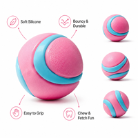 Pelota Fluorescente Resistente para Mascotas, Precio de Fábrica, Limpieza Dental, Esfera para Higiene Bucal, para Masticadores Fuertes, Cachorros Activos, Juguetes Resistentes