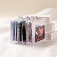 Boîte à CD miniature NFC personnalisée, porte-clés en acrylique, mini album musical personnalisé, breloque en acrylique, souvenir, cadeau