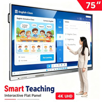 Tableau blanc interactif intelligent avec écran LCD 4K de 55, 65, 75, 86 et 100 pouces pour les salles de classe modernes