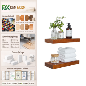 Estantes Flotantes de Madera <span class=keywords><strong>para</strong></span> Pared, <span class=keywords><strong>para</strong></span> el <span class=keywords><strong>Hogar</strong></span>, Dormitorio, Sala de Estar, Baño, Cocina, Juego de Almacenamiento Decorativo <span class=keywords><strong>para</strong></span> Joyas - Product Image 1