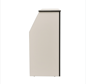 Tavolo e sedute pieghevoli da <span class=keywords><strong>bar</strong></span> da 4' con finitura in laminato bianco - Product Image 3