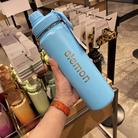 Bouteille d'eau isotherme en acier inoxydable de haute qualité 710 ml, personnalisée, pour le yoga, le sport, l'hydratation, thermos à citron