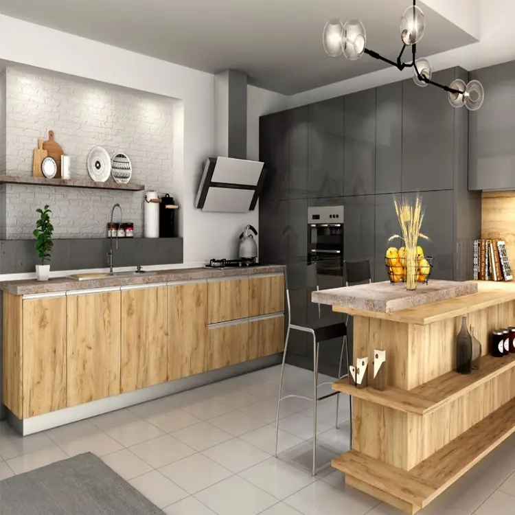 2022ตู้เฟอร์นิเจอร์ Modular ตู้สแตนเลสตู้เก็บของห้องครัว