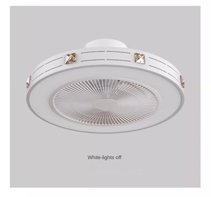 พัดลมเพดาน LED ทันสมัยพร้อมรีโมทคอนโทรลไฟ DC มอเตอร์ฟลัชเมาท์ติดตั้งสำหรับบ้านสำนักงานสำหรับโครงการห้องนอน - Product Image 6