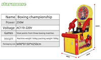 STARAMUSE Machine de boxe arcade Dragon Fist, avec accepteur de billets personnalisé, pour sports de combat, à monnayeur, pour intérieur