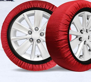 Lot de 2 <span class=keywords><strong>chaussettes</strong></span> de neige 3D en PE pour pneus de <span class=keywords><strong>voiture</strong></span>, housses de <span class=keywords><strong>roues</strong></span> antidérapantes en tissu polyester 420g/m² - Product Image 3