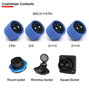 Jnicon M23 Pin Kết Nối 6 Pin Điện Kết Nối EV Xe Đạp Sạc Cắm E Blike Lithium Pin Xả 2 + 4 Pin 2 + 1 + 5 Pin - Product Image 4