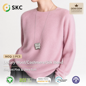 Cardigan Invernale OEM/ODM <span class=keywords><strong>SKC</strong></span> Ecologico Classico in Lana/Cashmere/Seta, Senza Maniche, Collo Alto, Fodera in Lana - Product Image 1