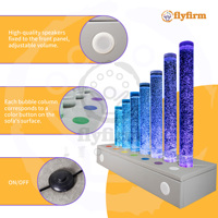 Sofá de columna de burbujas sensible a la música con luces LED y sistema de sonido ajustable para salas sensoriales, terapia y relajación en el hogar
