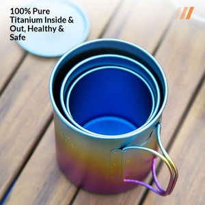 Taza de Agua Plegable TiTo, Portátil, para Exteriores, Puede Hervir Agua, Diseño Matryoshka, para Camping, Ecológica, Individual - Product Image 5