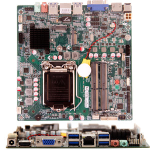 ชิปเซ็ต <span class=keywords><strong>H310</strong></span> LGA 1151 12-19V ทั้งหมดในหนึ่งเมนบอร์ดสนับสนุน2 * SATA3.0 1 * M.2