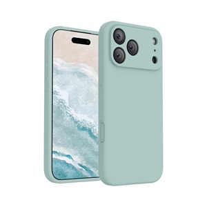 Funda de silicona líquida de cobertura total para iPhone 17 Pro Max, compatible con iPhone 17 Air, 16, 15, 14, 13, 12, incluye soporte para teléfono. - Product Image 1