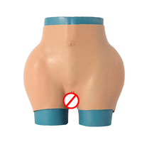 Levantador de glúteos de silicona de talla grande, pantalones de vagina falsa, Artificial potenciador de cuerpo, mallas de aumento de glúteos para hombre, mallas para mujer