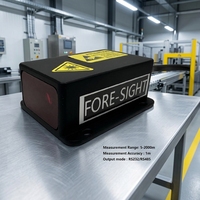 Capteur de distance laser industriel pour la surveillance des navires, sortie analogique RS485 et 4-20 mA, indice de protection IP67, portée de 0,5 à 500 m