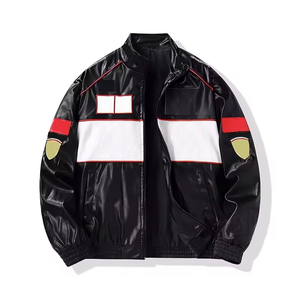 ZXPFSL Unisex High Quality <strong>F1</strong> <strong>Vintage</strong> Racing <strong>Jacket</strong> Soft Casual Thin Polyester Fiber Nylon Collar Zipper Closure Embroidery Raw - Product Image 3